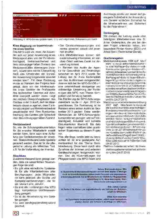 Vorschauseite 4: Patientinnensicherheit durch Gerätekompetenz