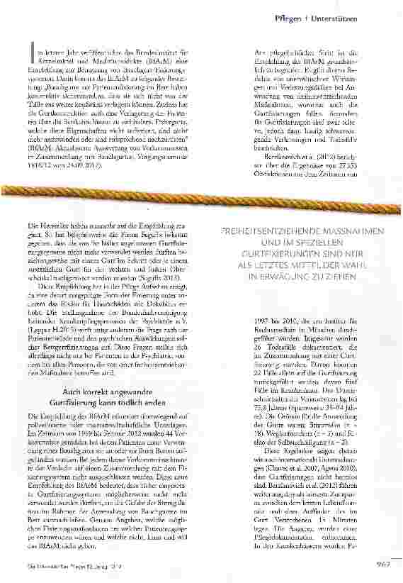 Vorschauseite 2: Fixierung Bauchgurte und ihre Risiken