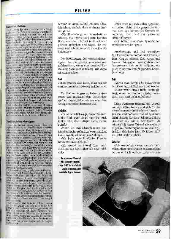 Vorschauseite 4: Lernen, um selbständig zu bleiben Wie Patienten mit einer chron. Krankheit lernen - Befragung (Teil 1)