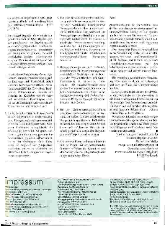 Vorschauseite 2: Stellungnahme: Berliner Hochschulmedizin
