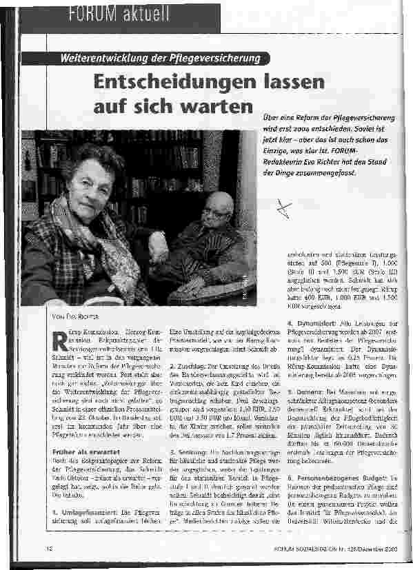 Vorschauseite 1: Entscheidungen lassen auf sich warten