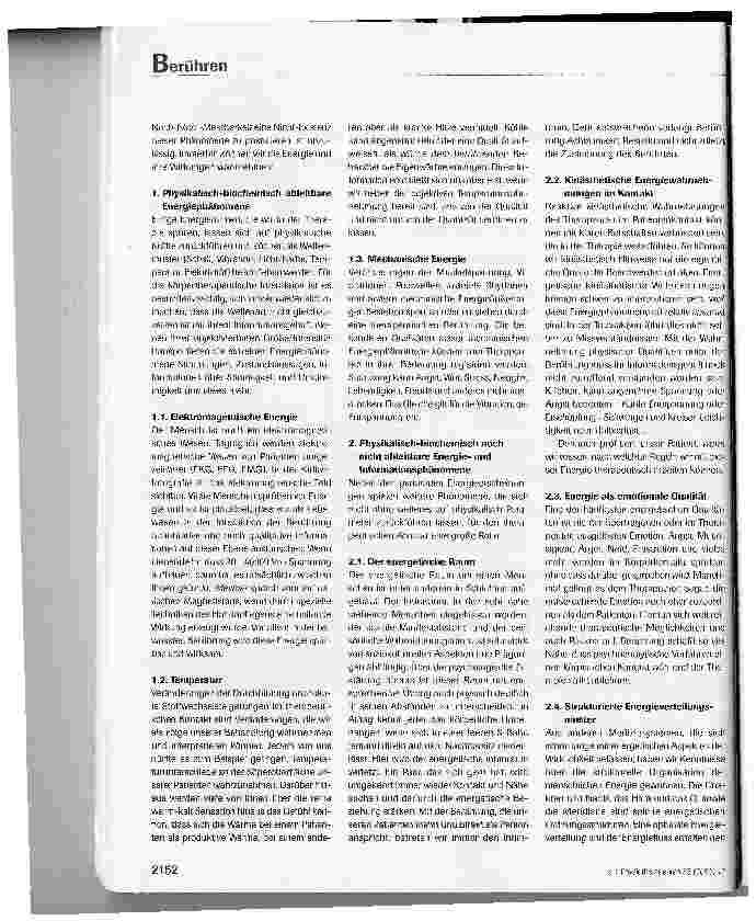 Vorschauseite 3: Berühren - Übergänge vom strukturellen zum energetischen Arbeiten