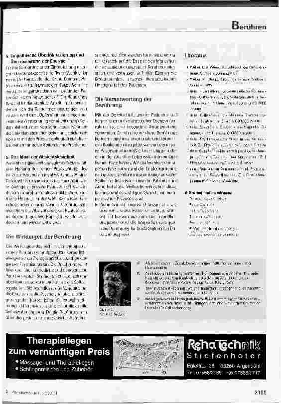Vorschauseite 6: Berühren - Übergänge vom strukturellen zum energetischen Arbeiten