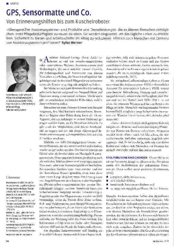 Vorschauseite 1: GPS, Sensormatte und Co.