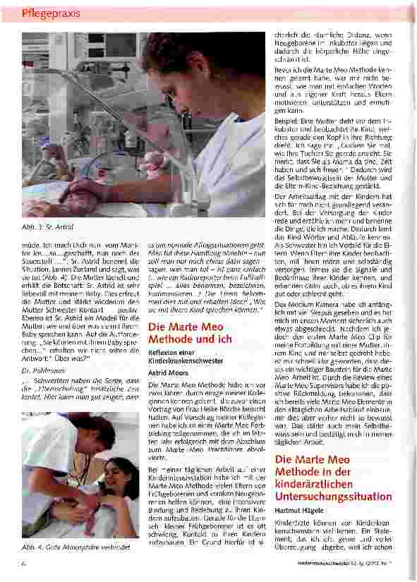 Vorschauseite 4: Marte Meo Entwicklungsunterstützung im medizinischen Alltag - Eine visuelle Methode in Worte gefasst