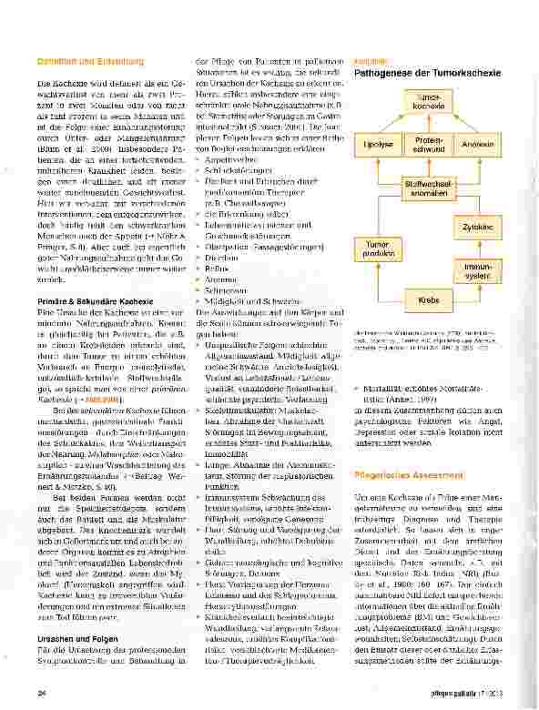 Vorschauseite 2: Kachexie -eine Herausforderung für Pflegende