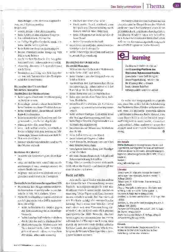 Vorschauseite 5: Wenn die frühen Reflexe andauern