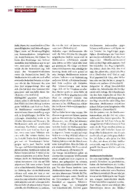 Vorschauseite 6: Leben mit einer Vielzahl von Medikamenten: Eine qualitative Studie zu Erfahrungen von Patient(inn)en mit Krebs