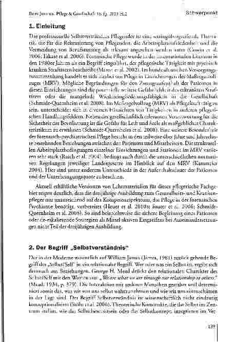 Vorschauseite 2: Professionelles Selbstverständnis von Pflegenden in der forensischen Psychiatrie