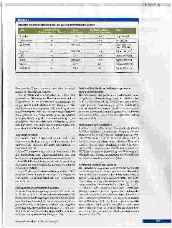 Vorschauseite 3: Malignes Pleuramesotheliom