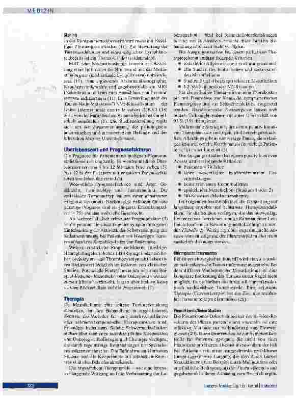 Vorschauseite 4: Malignes Pleuramesotheliom
