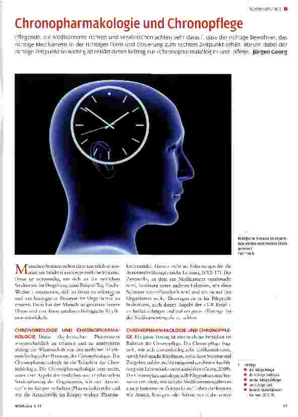 Vorschauseite 1: Chronopharmakologie und Chronopflege