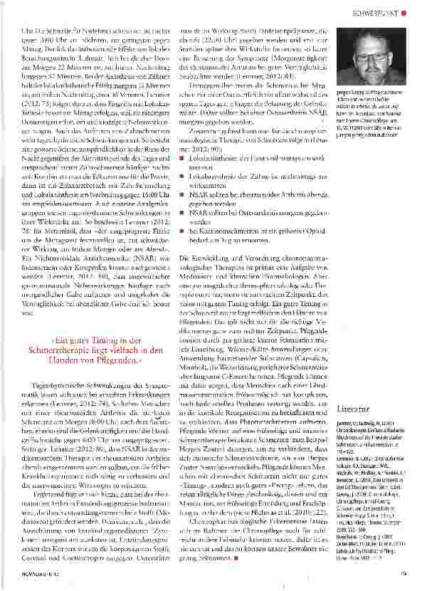 Vorschauseite 3: Chronopharmakologie und Chronopflege