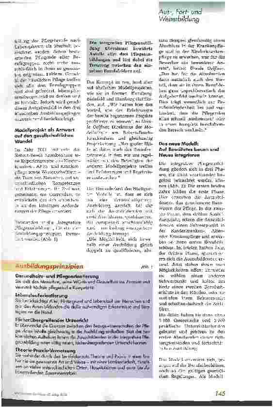 Vorschauseite 2: Integrative Pflegeausbildung