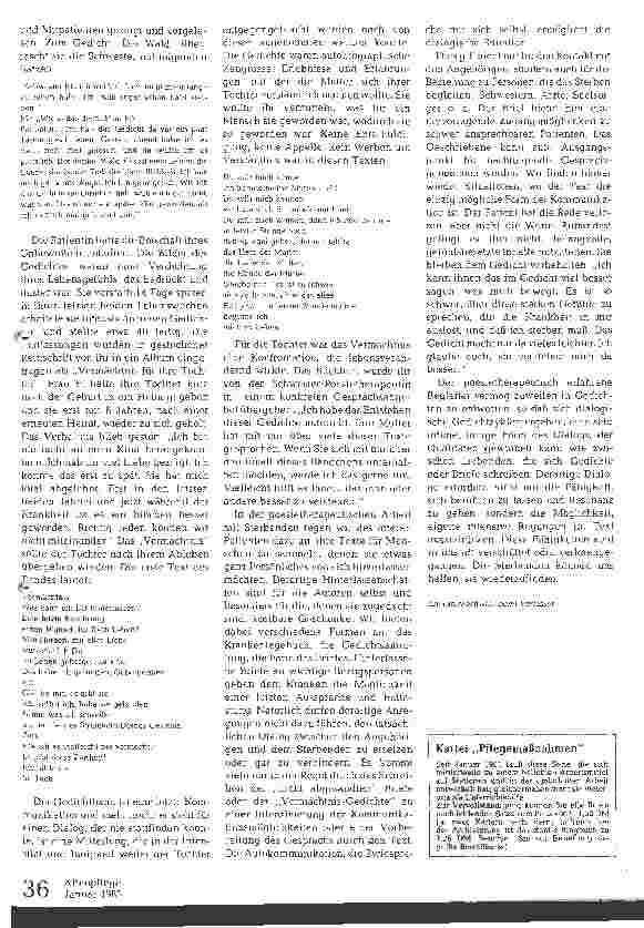Vorschauseite 4: Poesieund Bibliotherapie mit Alten und Sterbenden (IV)