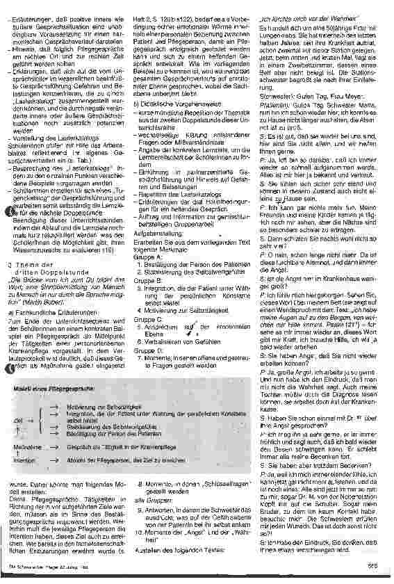 Vorschauseite 4: Das Pflegegespräch als Tätigkeit in der Krankenpflege