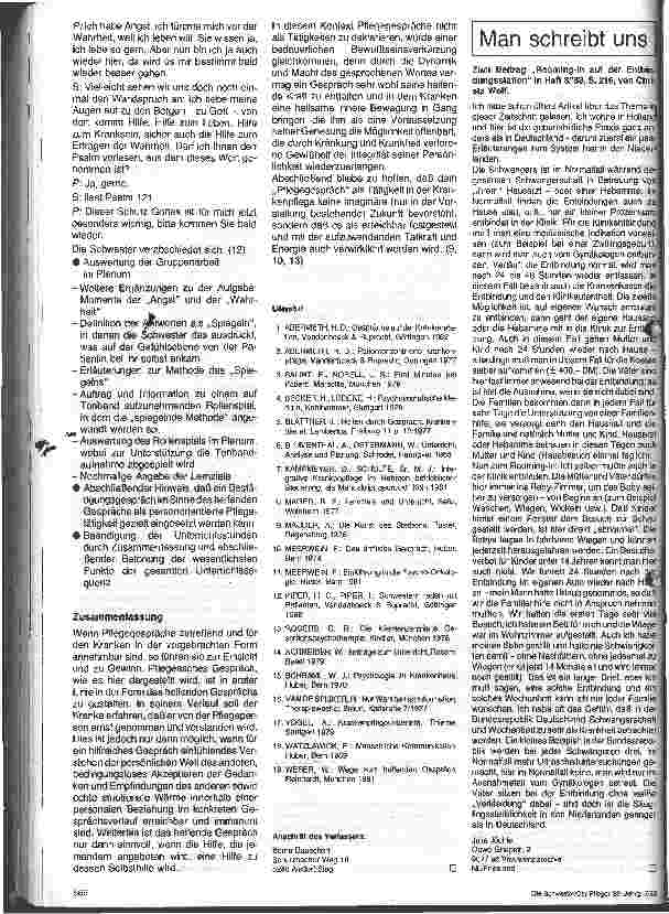 Vorschauseite 5: Das Pflegegespräch als Tätigkeit in der Krankenpflege
