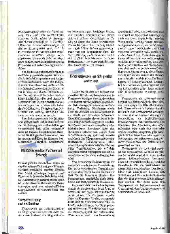 Vorschauseite 5: Transparenz als Leistungskonzept Führungskonzept und Arbeitsklima
