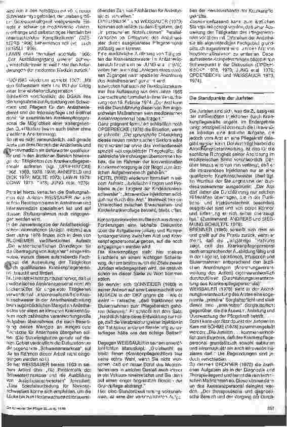 Vorschauseite 2: i.v.Injektionen durch das Krankenpflegepersonal erlaubt oder verboten