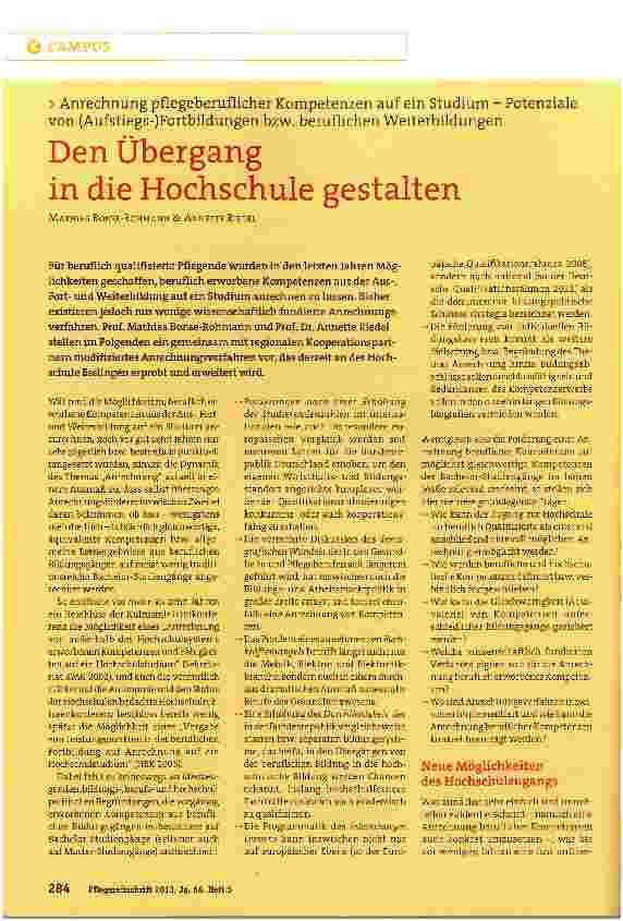 Vorschauseite 1: Den Übergang in die Hochschule gestalten