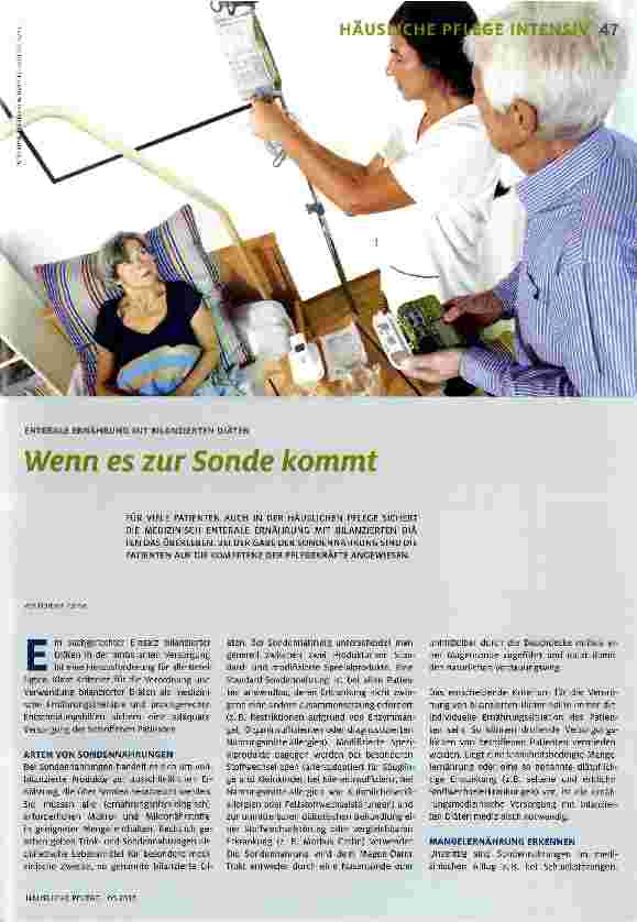 Vorschauseite 1: Wenn es zur Sonde kommt