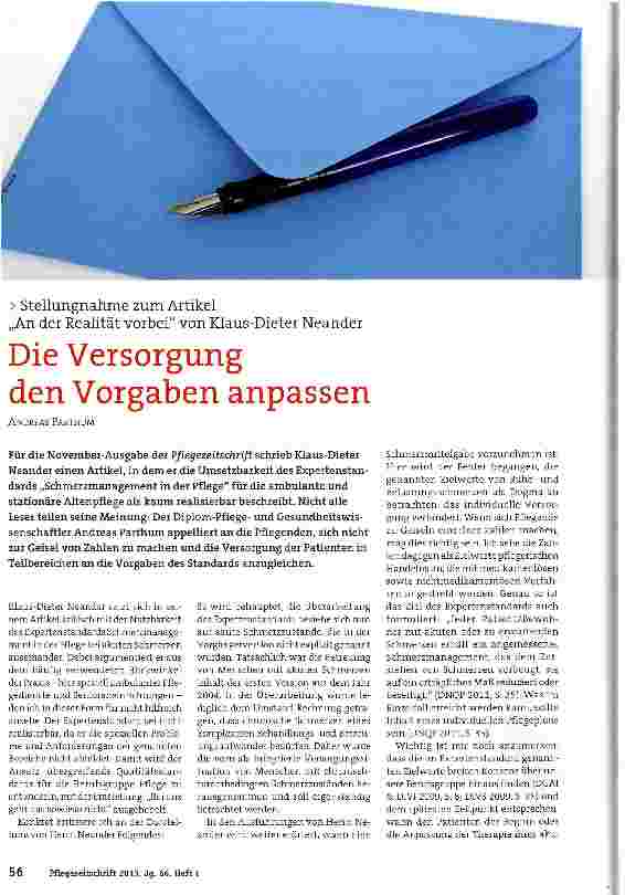 Vorschauseite 1: Die Versorgung den Vorgaben anpassen