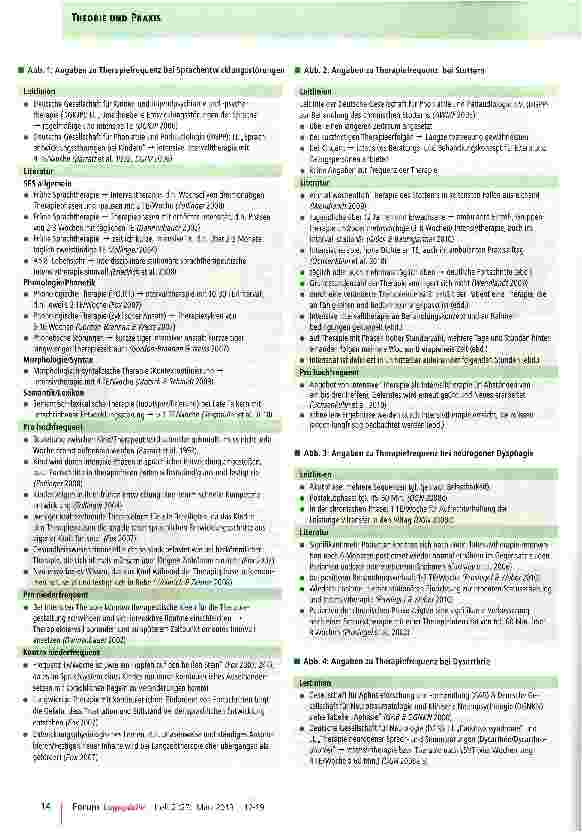 Vorschauseite 3: Therapiefrequenz in der ambulanten logopädischen Praxis
