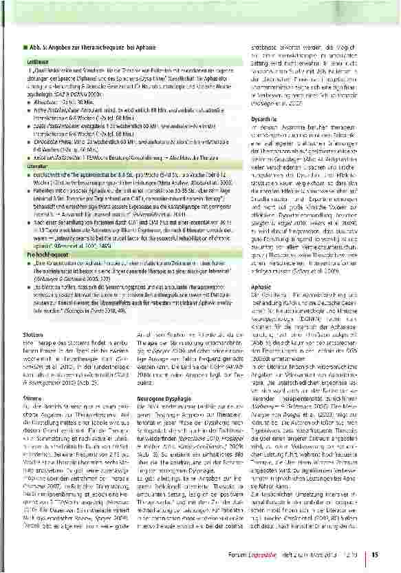 Vorschauseite 4: Therapiefrequenz in der ambulanten logopädischen Praxis