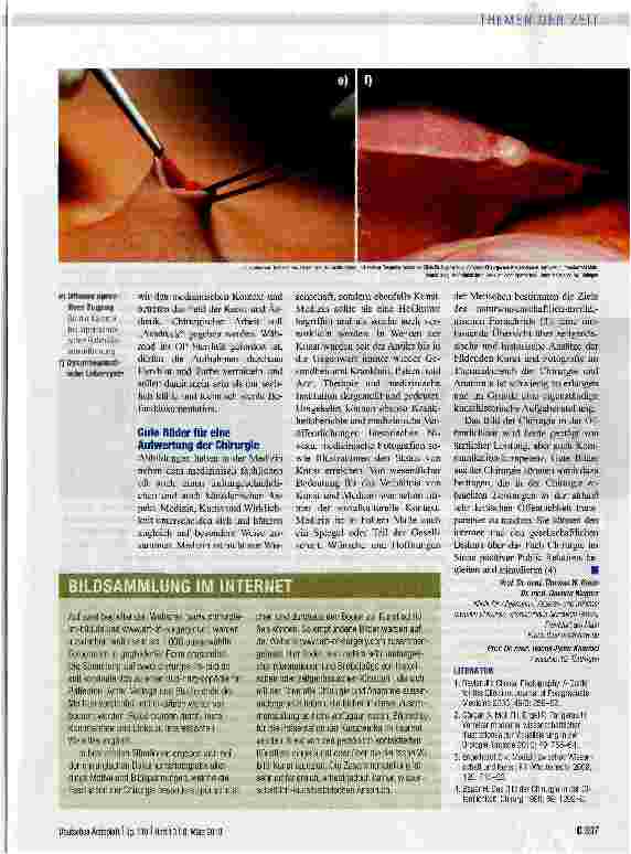 Vorschauseite 3: Fließender Übergang von Medizin und Kunst