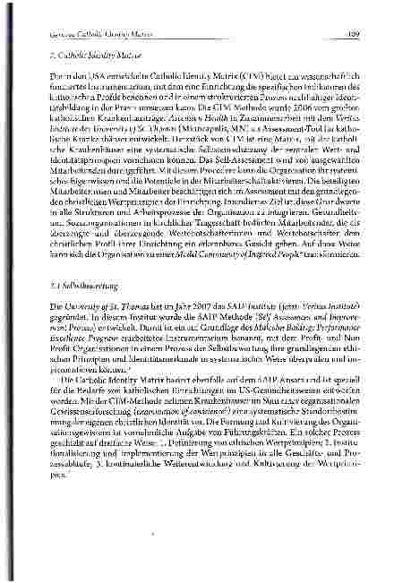 Vorschauseite 3: German Catholic Identity Matrix Profilentwicklung in katholischen Gesundheitsund Sozialeinrichtungen
