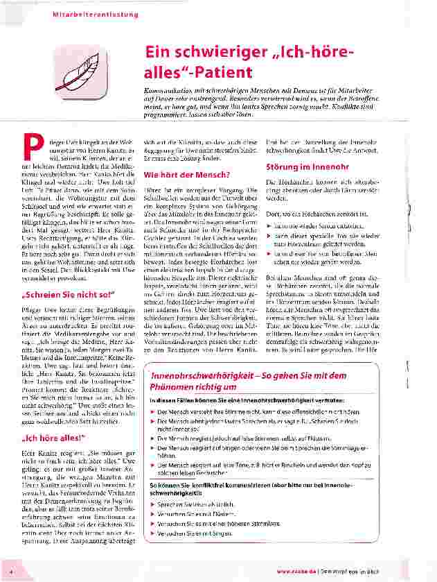 Vorschauseite 1: Ein schwieriger „kh-höre-alles-Patient