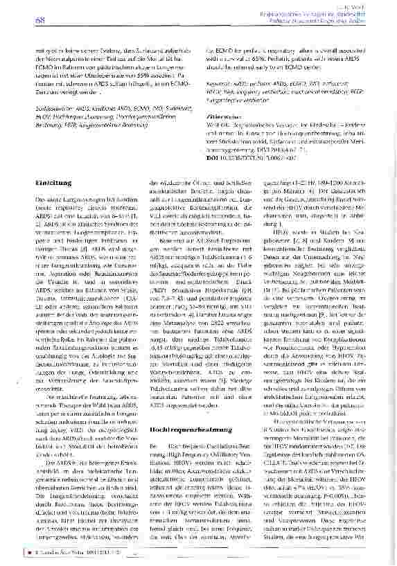 Vorschauseite 2: Respiratorisches Versagen im Kindesalter