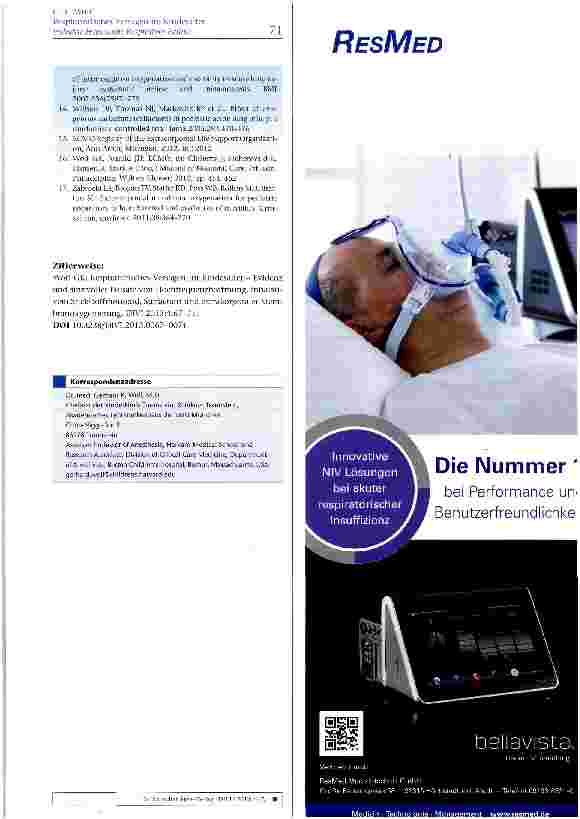 Vorschauseite 5: Respiratorisches Versagen im Kindesalter