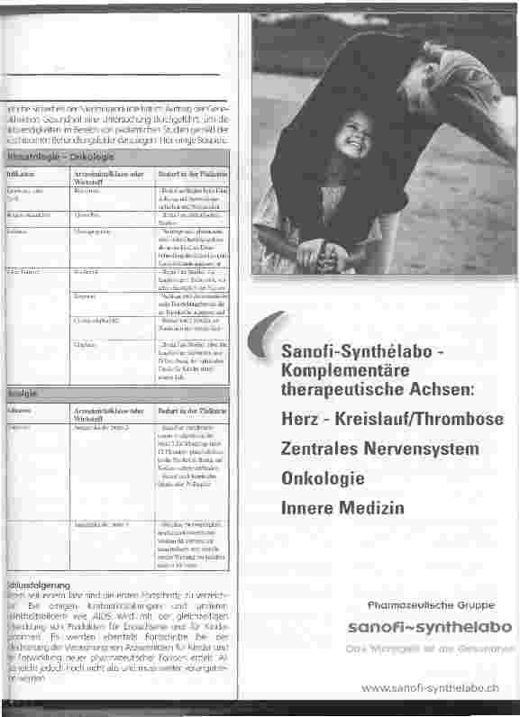 Vorschauseite 2: Bedarf an klinischen Studien in der Pädiatrie: Bestandsaufnahme