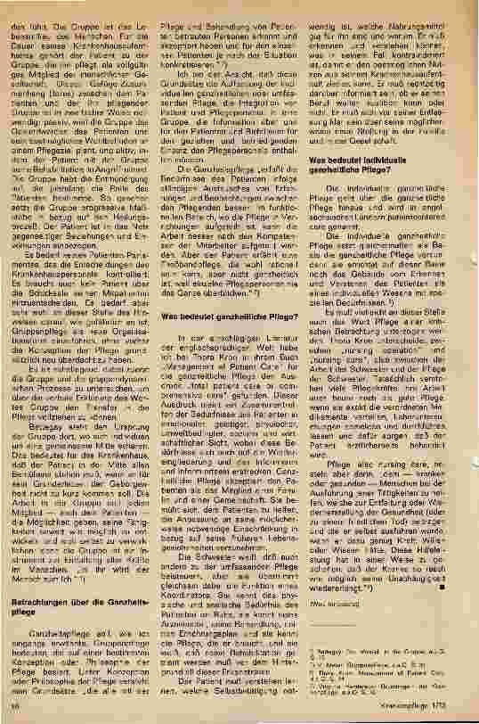 Vorschauseite 2: Ganzheitspflege (I) Philosophie und Organisation der Gruppenpflege