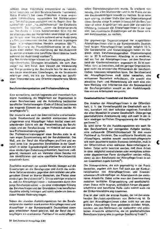Vorschauseite 2: Zur beruflichen Identität und Professionalisierung der Altenpfleger/innen