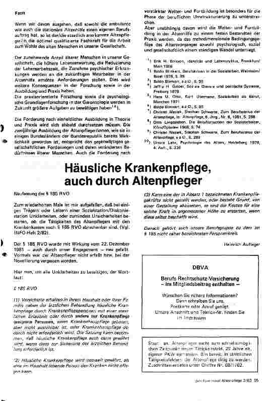Vorschauseite 3: Zur beruflichen Identität und Professionalisierung der Altenpfleger/innen