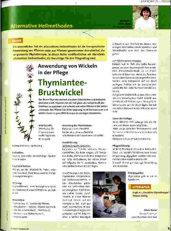 Vorschauseite 1: Thymiantee-Brustwickel