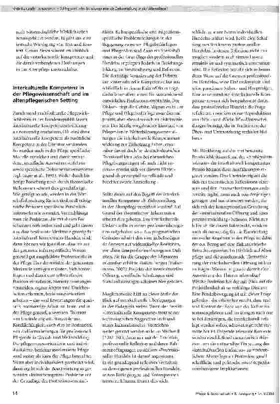 Vorschauseite 4: Interkulturelle Kompetenz - Schlagwort oder handlungsleitende Zielvorstellung in der Altenpflege?