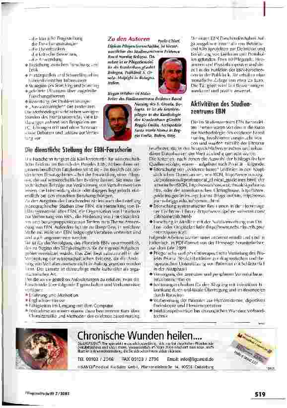 Vorschauseite 3: Forschung zum Wohl des Patienten