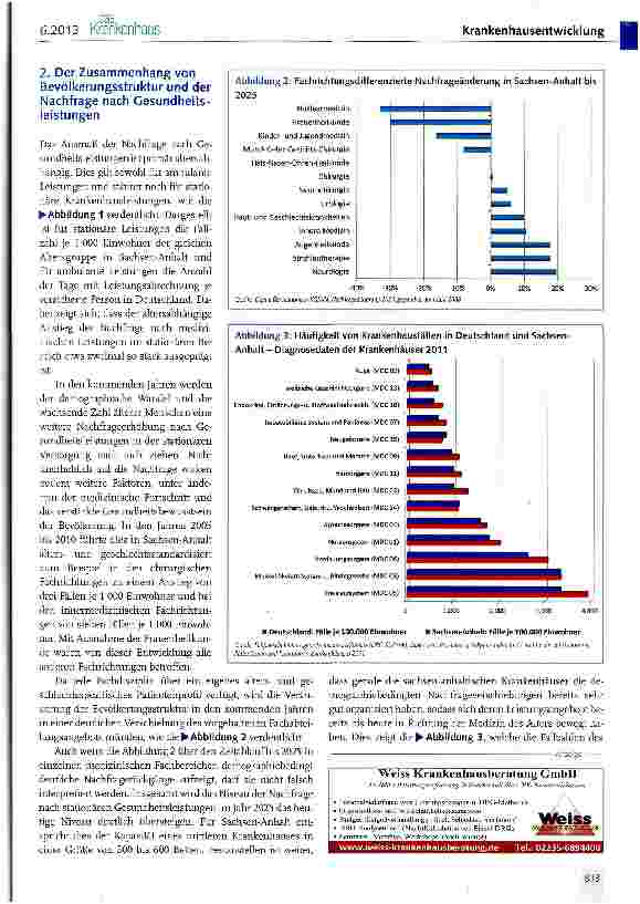 Vorschauseite 2: Krankenhäuser in Sachsen-Anhalt -Analytische Betrachtungen unter dem Aspekt von Sektorentrennung und leistungsorientierter Vergütung