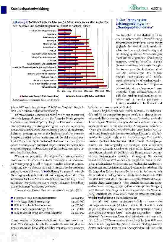 Vorschauseite 3: Krankenhäuser in Sachsen-Anhalt -Analytische Betrachtungen unter dem Aspekt von Sektorentrennung und leistungsorientierter Vergütung