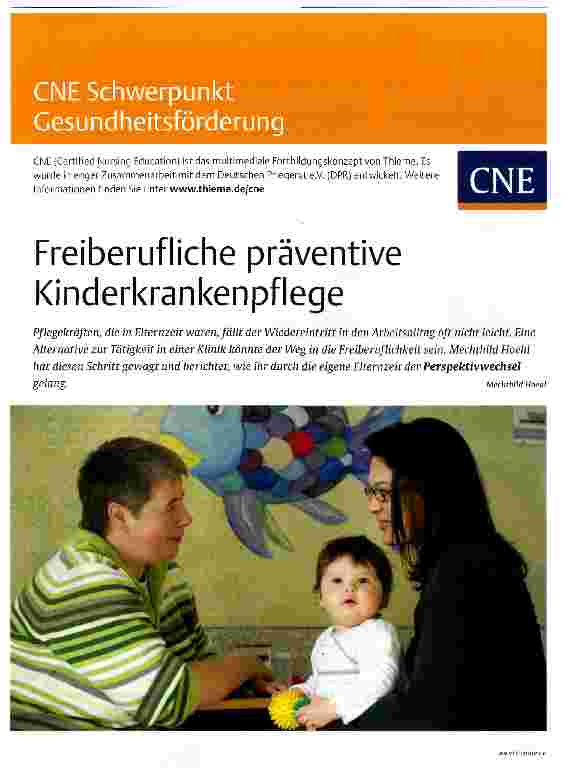 Vorschauseite 1: Freiberufliche präventive Kinderkrankenpflege