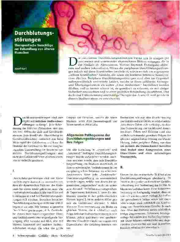 Vorschauseite 1: Durchblutungsstörungen
