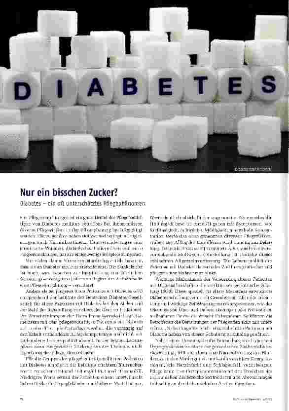 Vorschauseite 1: Nur ein bisschen Zucker?