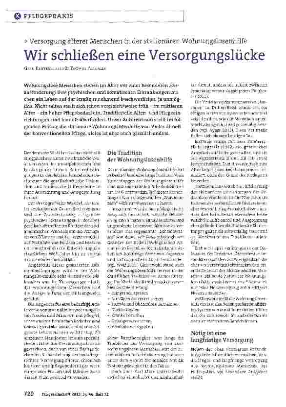 Vorschauseite 1: Wir schließen eine Versorgungslücke