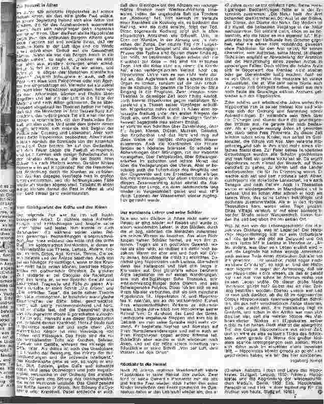 Vorschauseite 2: Hippokrates 460 - 377 v. Chr. der Begründer der klassischen Medizin