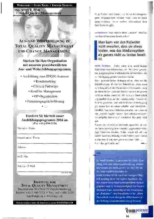 Vorschauseite 3: Wo soll der Patient die ausgewogene Information hernehmen?