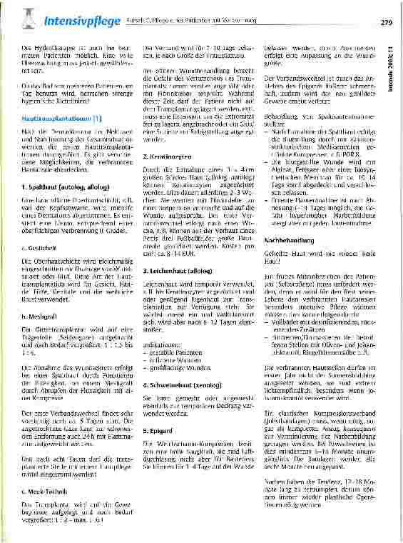 Vorschauseite 4: Pflege eines Patienten mit Verbrennung