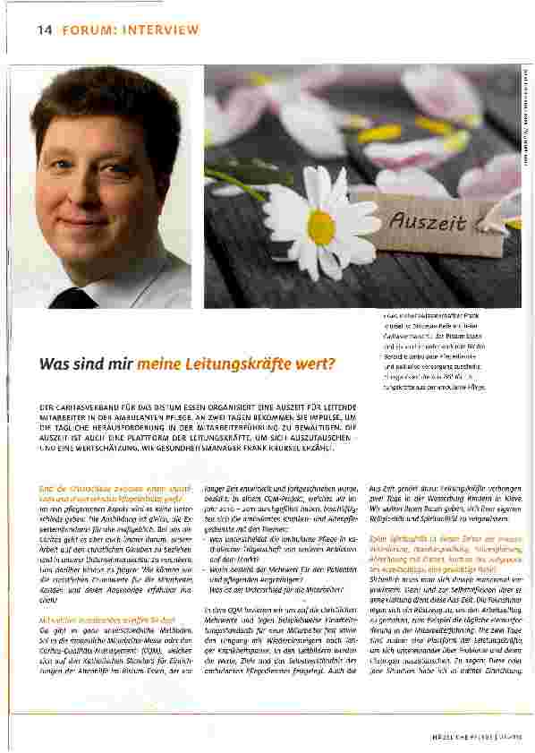 Vorschauseite 1: Was sind mir meine Leitungskräfte wert?